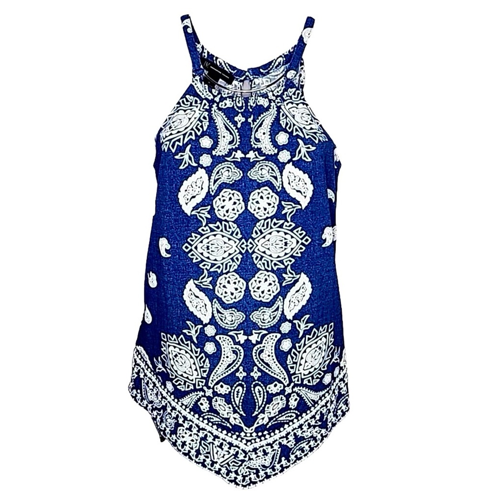 Inc International Concepts‎ Blue Sleeveless Top L
